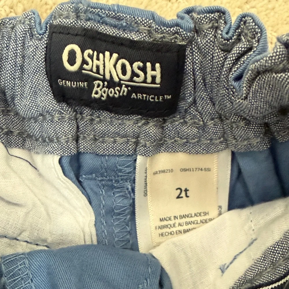 OshKosh B'gosh Slate Blue Pull-On Cotton Shorts